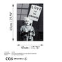 Wallity Cuadro Decorativo de Vidrio Templado Banksy UV-489 45 x 65 cm